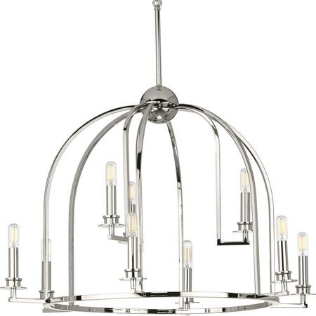 Progress Lighting Seneca Collection Nine-Light Chandelier P400187-104